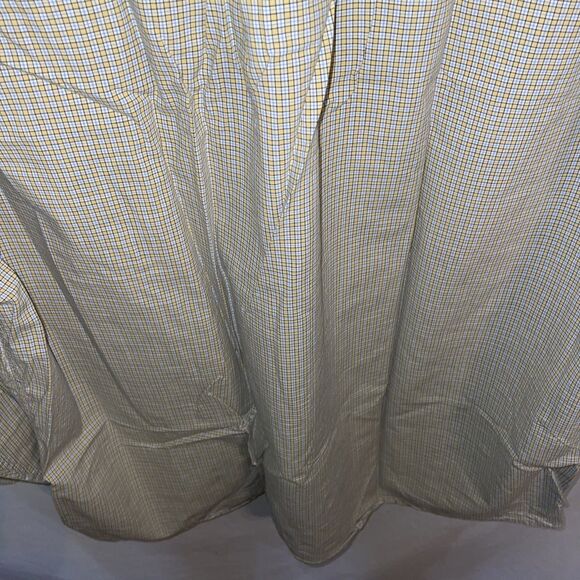 Brooks Brothers 346 Men’s Dress Shirt Size Large Yellow Blue Striped Business - Picture 12 of 12